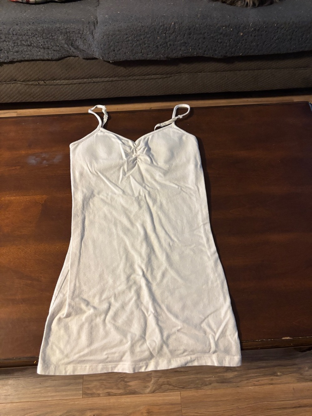 White Spaghetti Strap camie